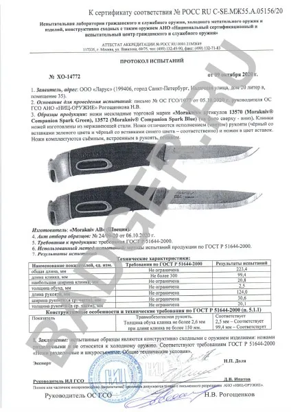 Нож Mora Companion Spark (S) Blue