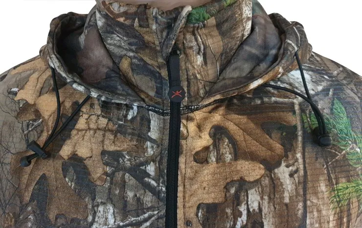 Куртка с капюшоном на молнии W8621-230 Black+RealTree (XXL)