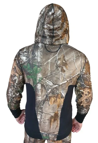 Куртка с капюшоном на молнии W8621-230 Black+RealTree (XXL)