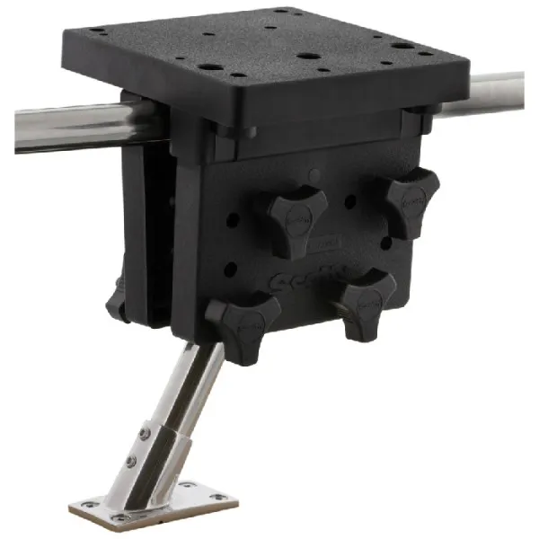 Площадка для установки даунриггера на релинг со стойкой