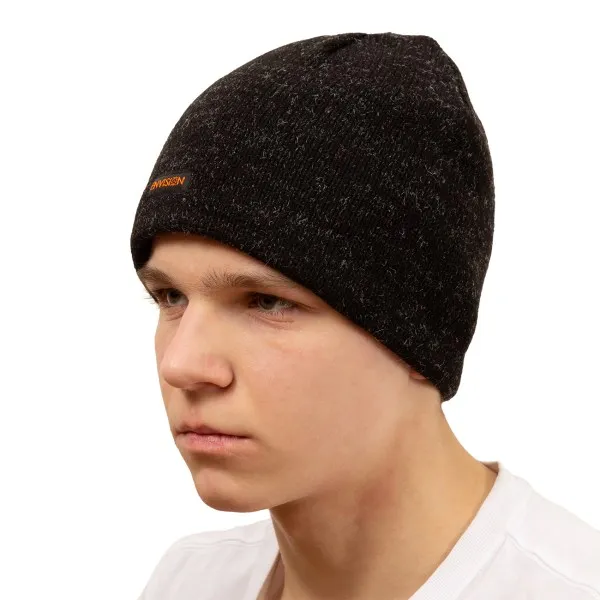 Шапка вязанная для рыбалки с подкладкой флис