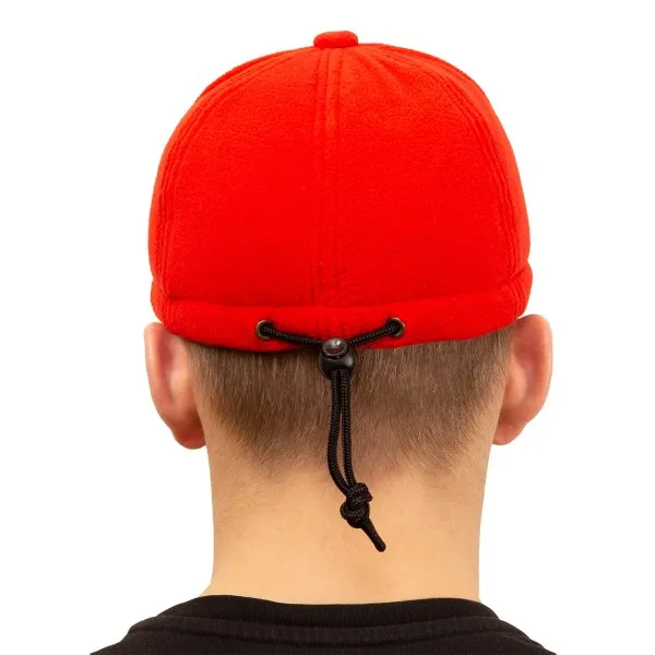 Кепка для рыбалки флисовая,красная