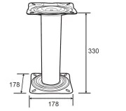 Стойка под кресло (33 см.),сталь
