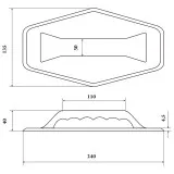 Ручка для переноски ШЕСТИУГОЛЬНИК (Черный)