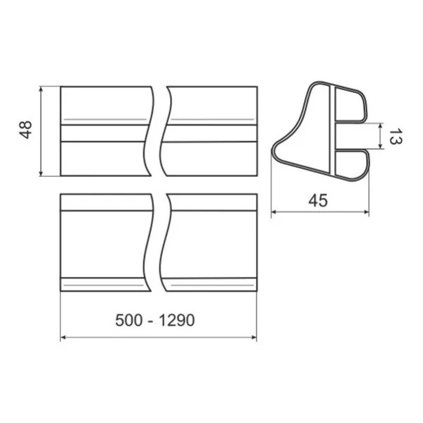 Замок для пола "стрингер" (1,29 м)