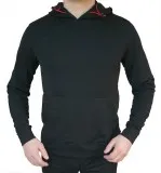 Куртка с капюшоном без молнии W8311-010 Black (XXL)