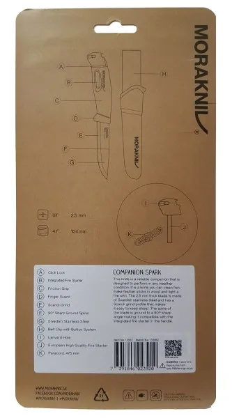 Нож Mora Companion Spark (S) Black
