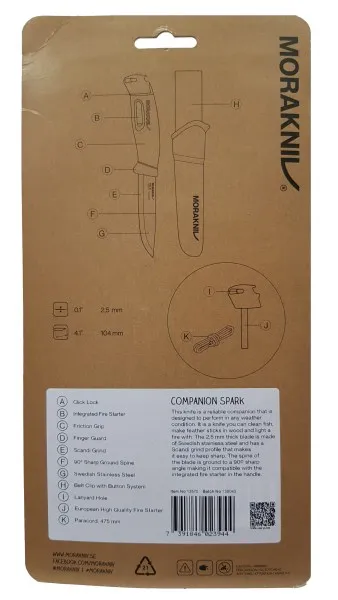 Нож Mora Companion Spark (S) Green