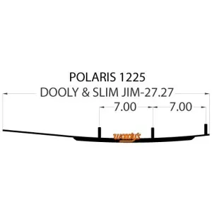 Коньки для лыж снегохода Polaris DP4-1225