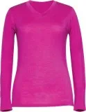 Женская кофта с вырезом W8544-670 (ярко-розовый) (XL)