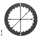 Комплект стальных дисков сцепления 