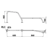 Леер носовой большой правый (катер "ПРОГРЕСС-2")