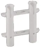 Держатель спиннинга двойной белый пластмассовый