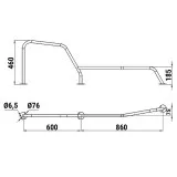 Леер носовой большой левый (катер "ПРОГРЕСС-2")