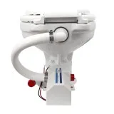 Унитаз судовой керамический 360х445, в комплекте с электр.помпой 12В