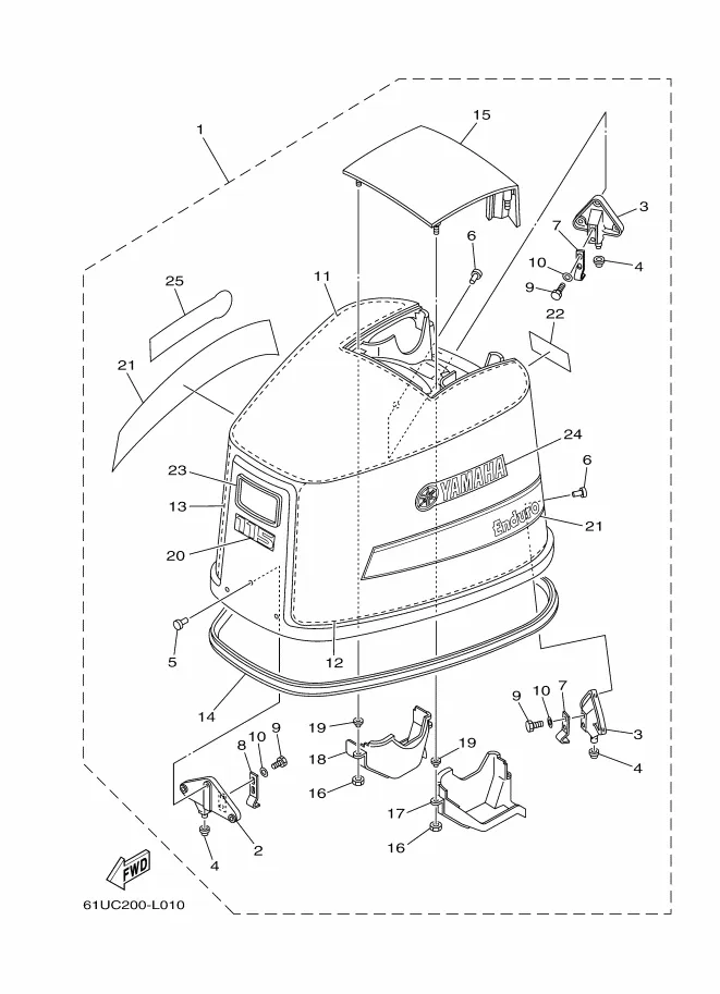 Обтекатель верхний 1