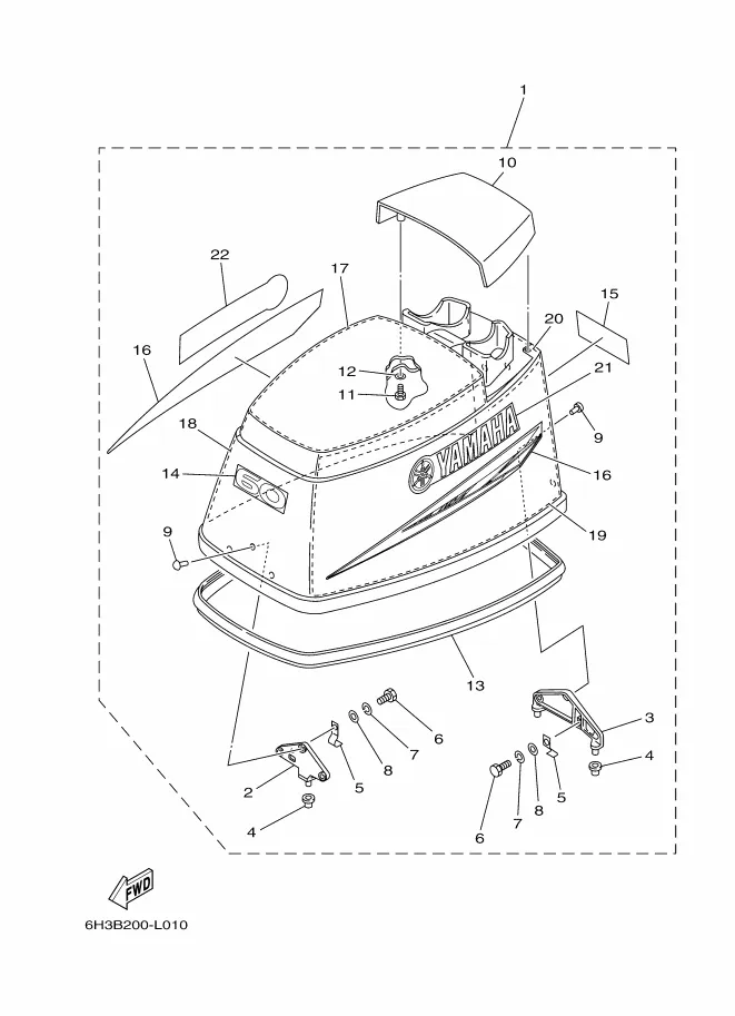 Обтекатель верхний 1