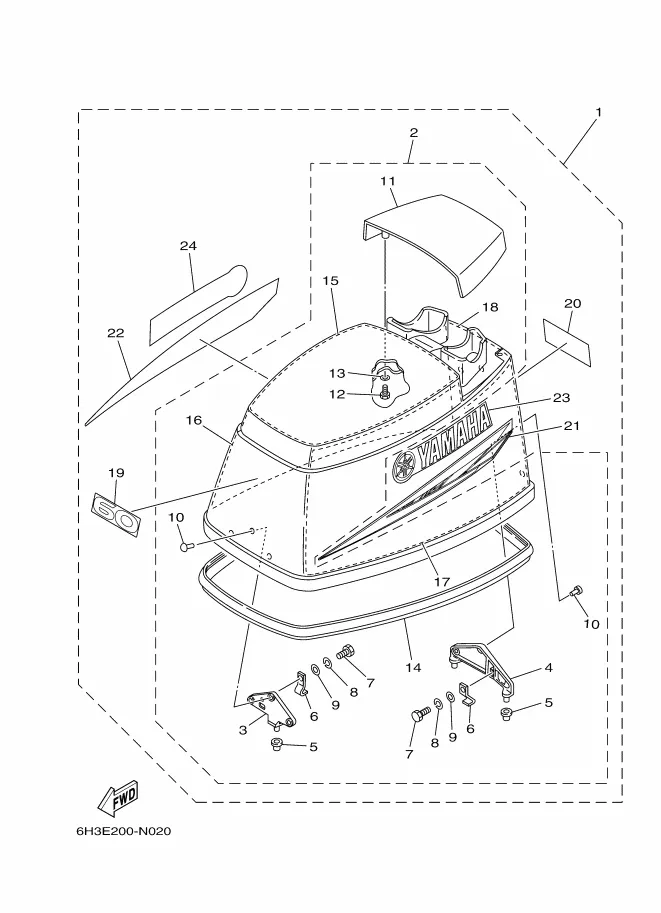Обтекатель верхний 1