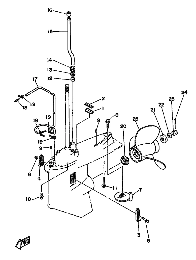 Трансмиссия гребного винта